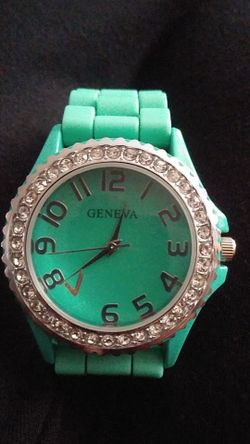 Turquoise Geneva Watch