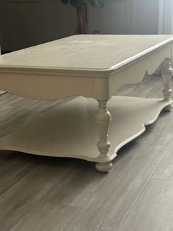 Cream Color Coffee Table