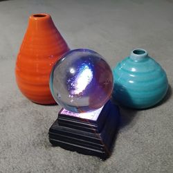 Incense vase (2) Galaxy Crystal Ball (1) Home Ofiice Desktop Decor / Houseware Appliace 