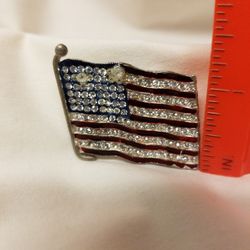 USA Rhinestone/enamel Pin