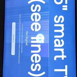 65" Smart TV, Works But Has Lines On Part Of The Screen 