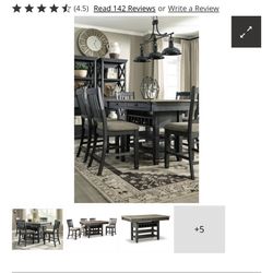 Tyler Creek Dinning Table Along With Six Chairs