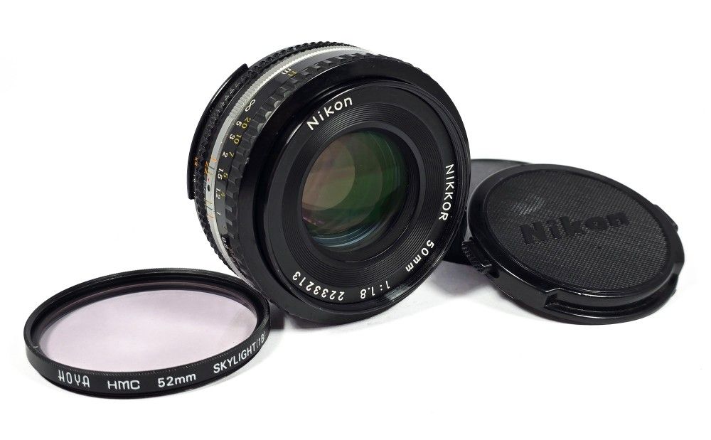 MINT Nikon Nikkor 50mm f/1.8 MF AI-S Pancake Lens FM FM2 FM3 FE2 F3 & More