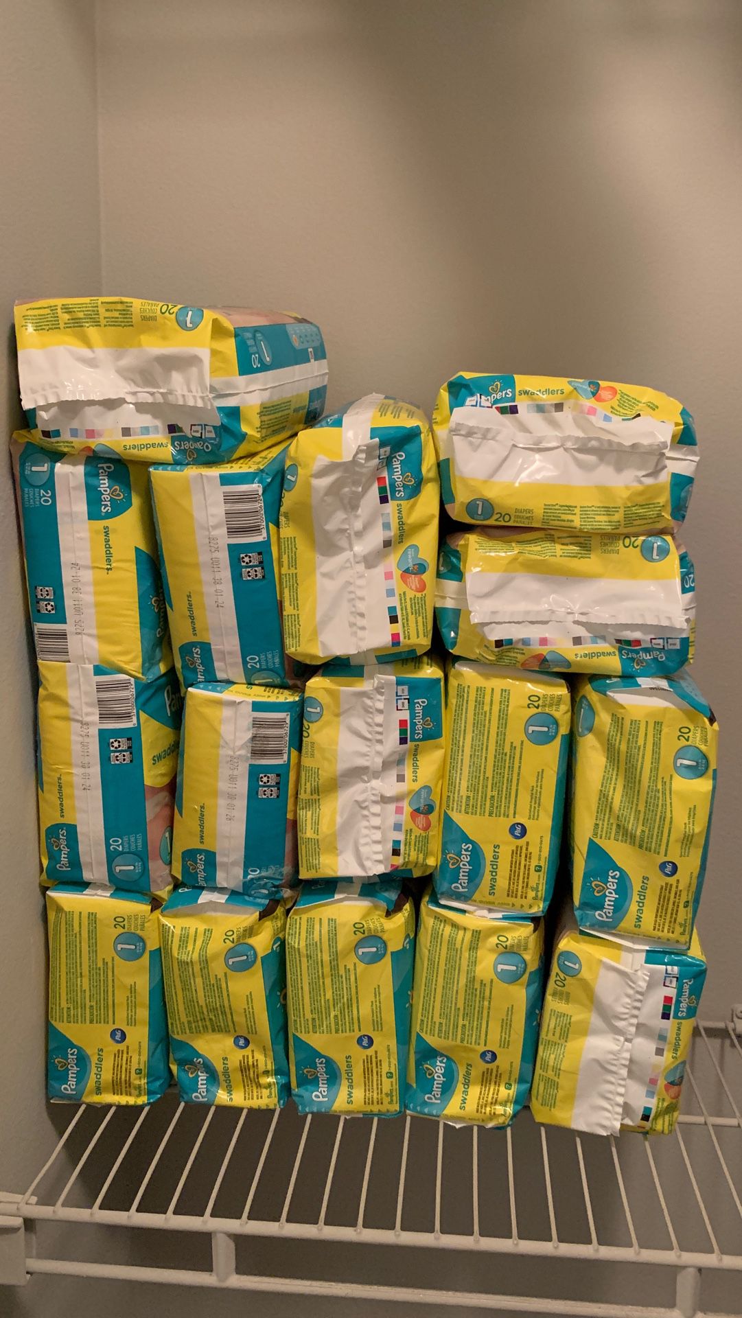 Size 1 pampers 20 count