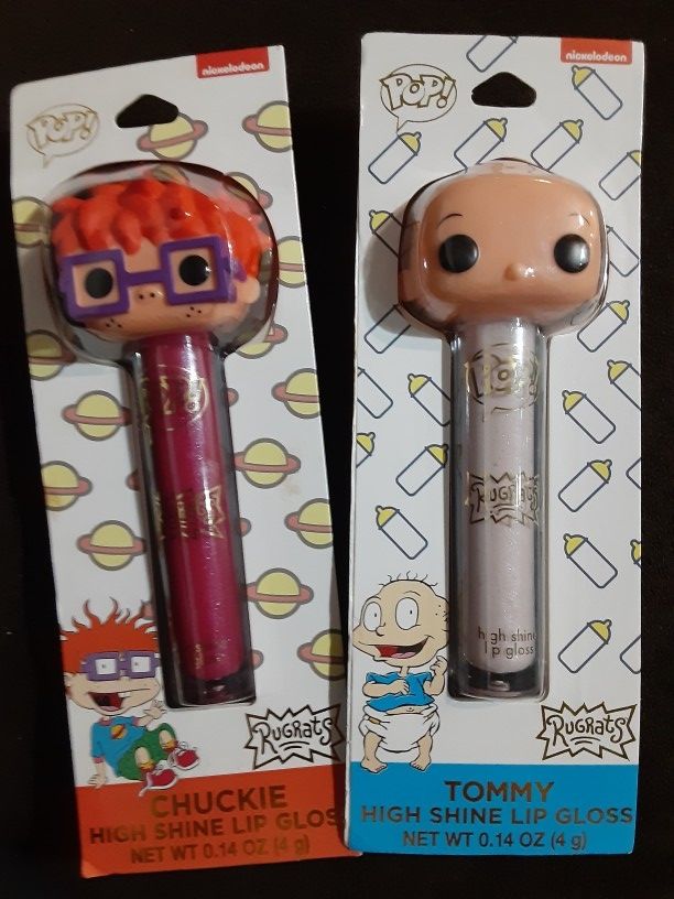 Funko Pop Rugrats Tommy And Chuckie High Shine Lip Gloss $15 Total For Both