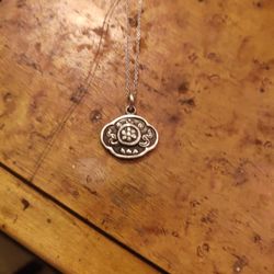 Sterling Silver Chain And Pendant