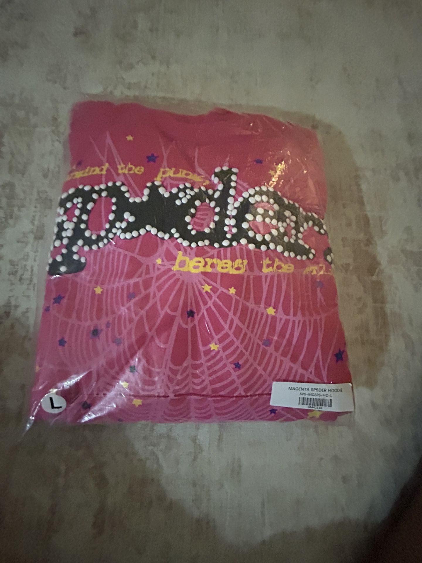 Sp5der P*nk V2 Hoodie Pink