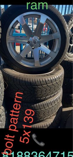 rims for dodge Ram 5x139 Wheels and Tires Set