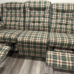 2 Sofa Recliner Set 