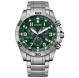 NEW CITIZEN ECO DRIVE CHRONOGRAPH TITANIUM GREEN PERPETUAL CAL. WATCH BL5550-50X