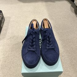 Koio Men’s Suede Navy Blue Sneakers Size US 8/EU 41