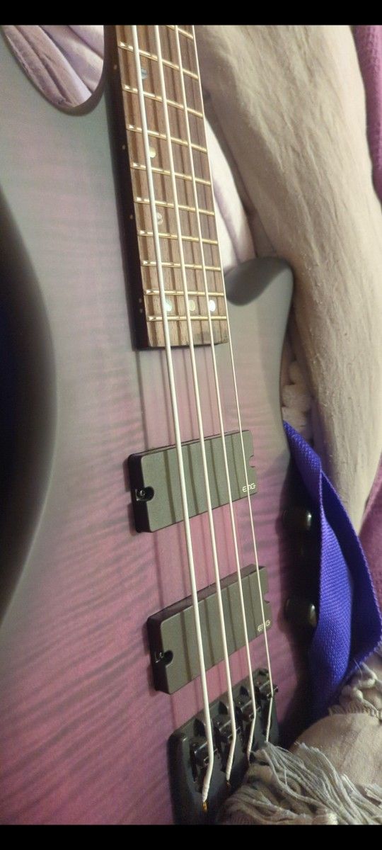 Schecter Guitar Research Limited-Edition Stiletto Studio-4 Bass Transparent Purple Burst