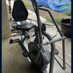 Magnetic Recumbent Bike Crosstrainer Arm Exerciser