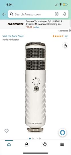 Rhode Podcaster Mic