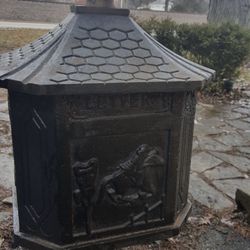 Antique Wrought-Iron Pony Jockey Mail box - Authentic. Make An Offer