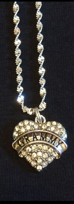 NEW Grammy Charm on Sterling Silver Necklace