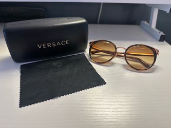 Versace Round Sunglasses with Case
