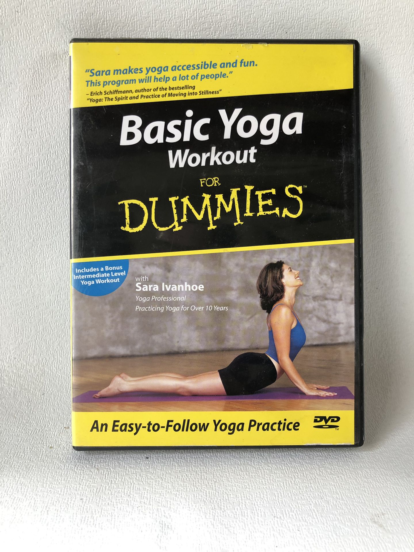 Basic yoga workout for dummies sara Ivanhoe dvd