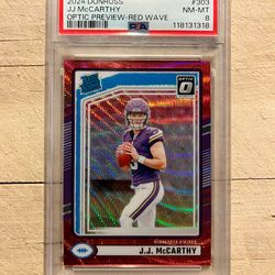 JJ McCarthy psa rookie
