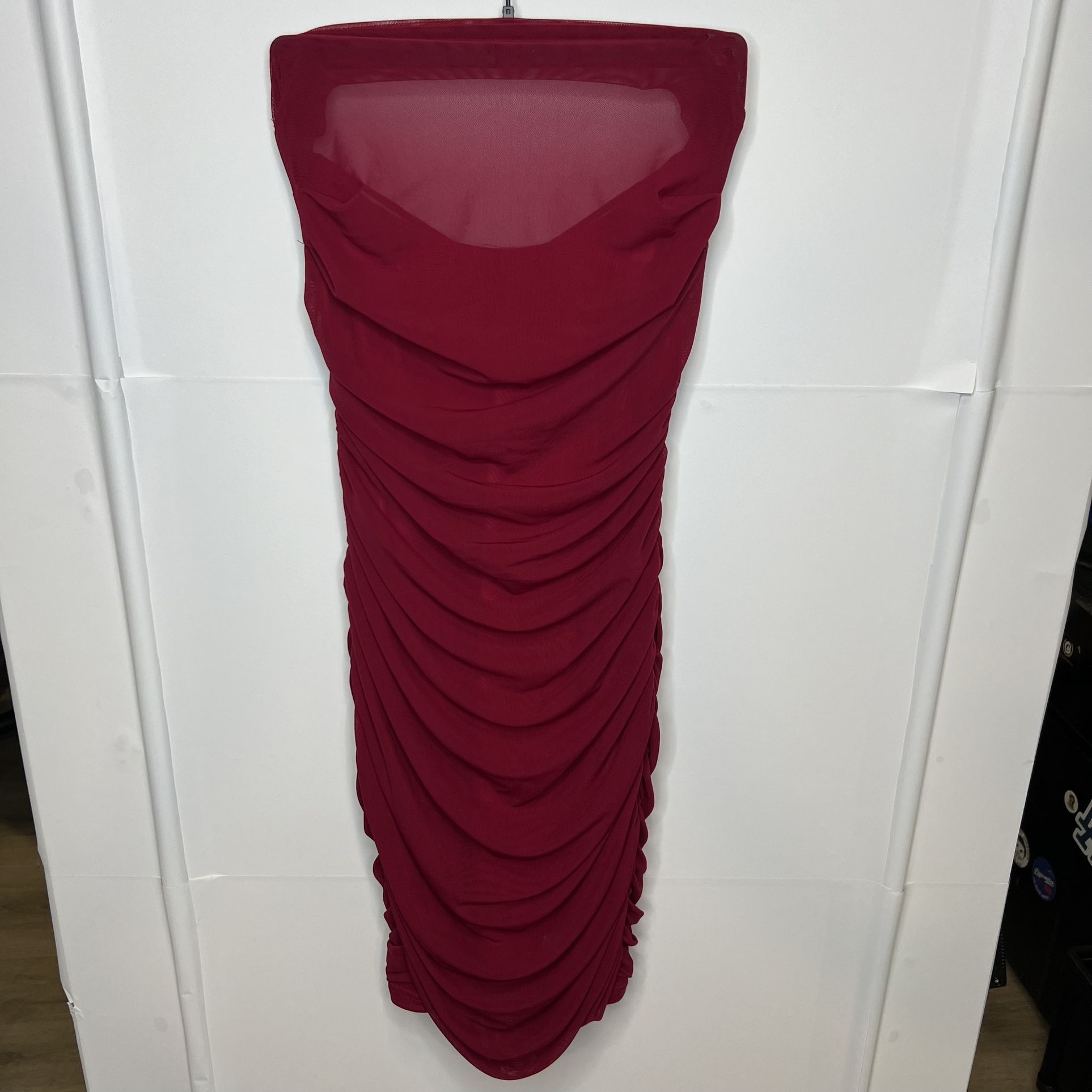 Women’s Sexy Red Strapless Mini Dress Size Medium