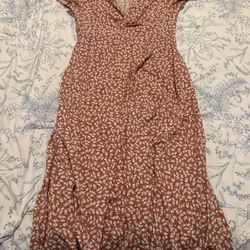 SHEIN Rose Floral Long Flowy Dress