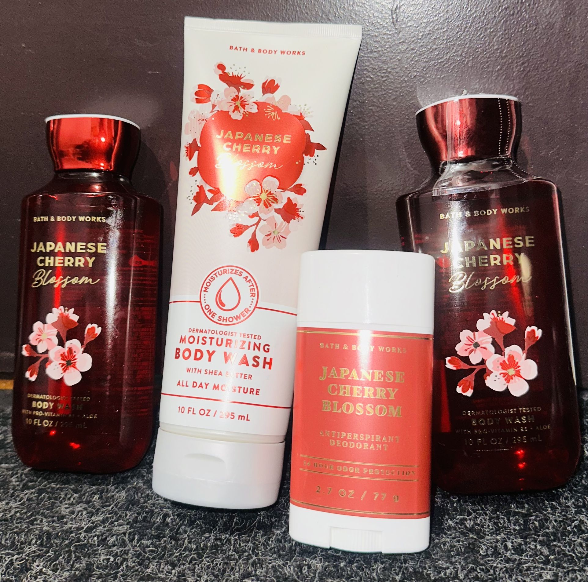 Bath & Body Works Japanese Cherry Blossom body washes & Deodorant 