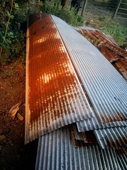 Reclaimed barn tin