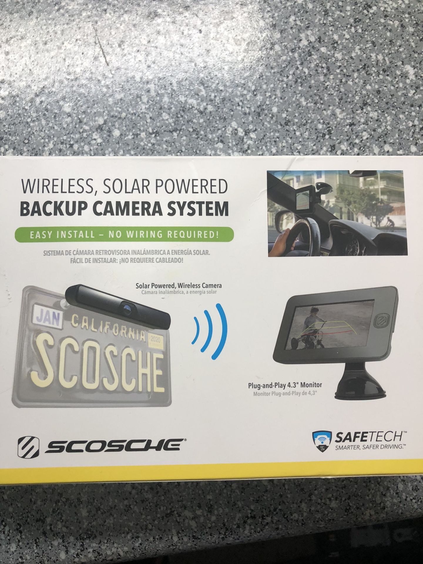 Scosche Wireless Solar Powered Backup Camera System (BRAND NEW)