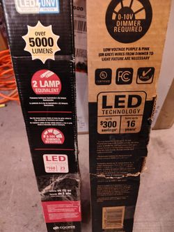 2  4ft shop lights