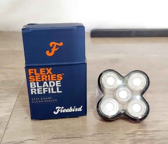 NEW! FlexSeries Blade Refill - Freebird - Sharp & Fresh Flexible Stainless Steel Rotary Replacement Blade for The FlexSeries Electric Head Hair Shaver