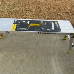 Gorilla Ladders 4 ft X 12 in.X 20 in. Aluminum Slim-Fold Work Platform
 NEW