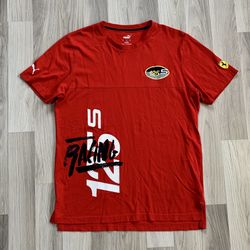 PUMA Ferrari Racing 125s Mens Red T-shirt Size Large. Good Condition, See Pics 