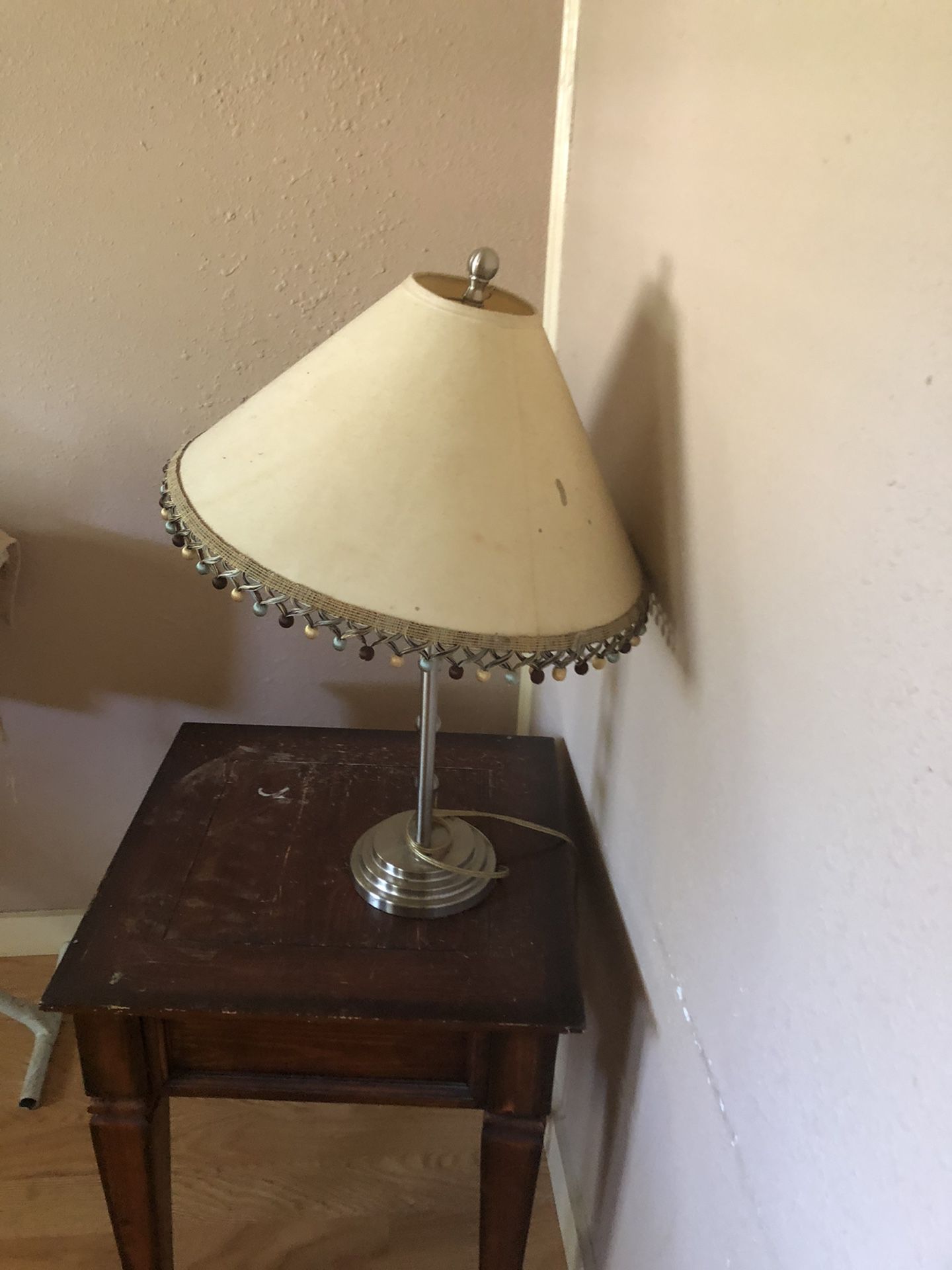 Side tables with lamps
