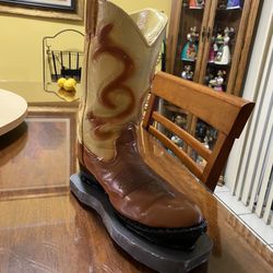 Cowboy Boots Vase