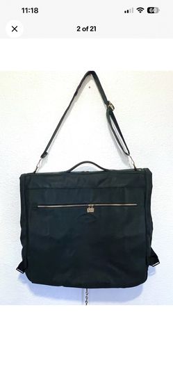 Vintage Miller Garment Bag Travel Suitcase 48” Green USA Luggage Travel Suit Carrier Foldable Garment Bag Suitcase Carry Storage Organizer