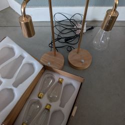 Edison Lamps With Bulbs