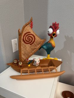 Moana Boat And Hei Hei