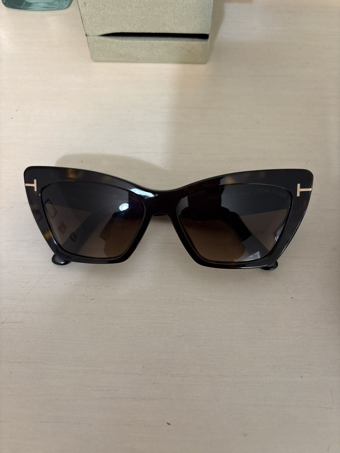Tom Ford Women’s Rectangular Tortoise Sunglasses