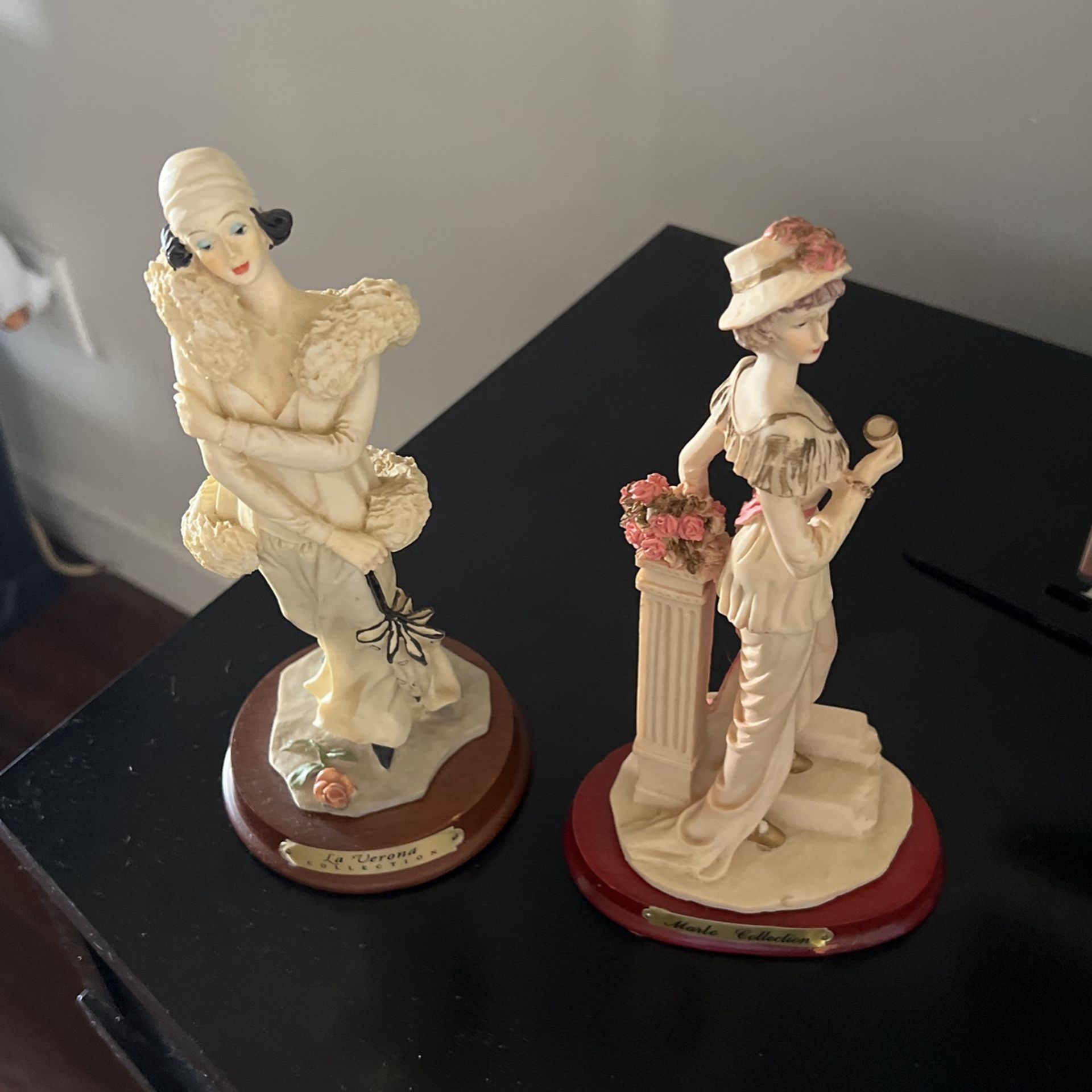 Bookend Victorian Era Statues Antiques