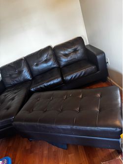 Couch with ottoman