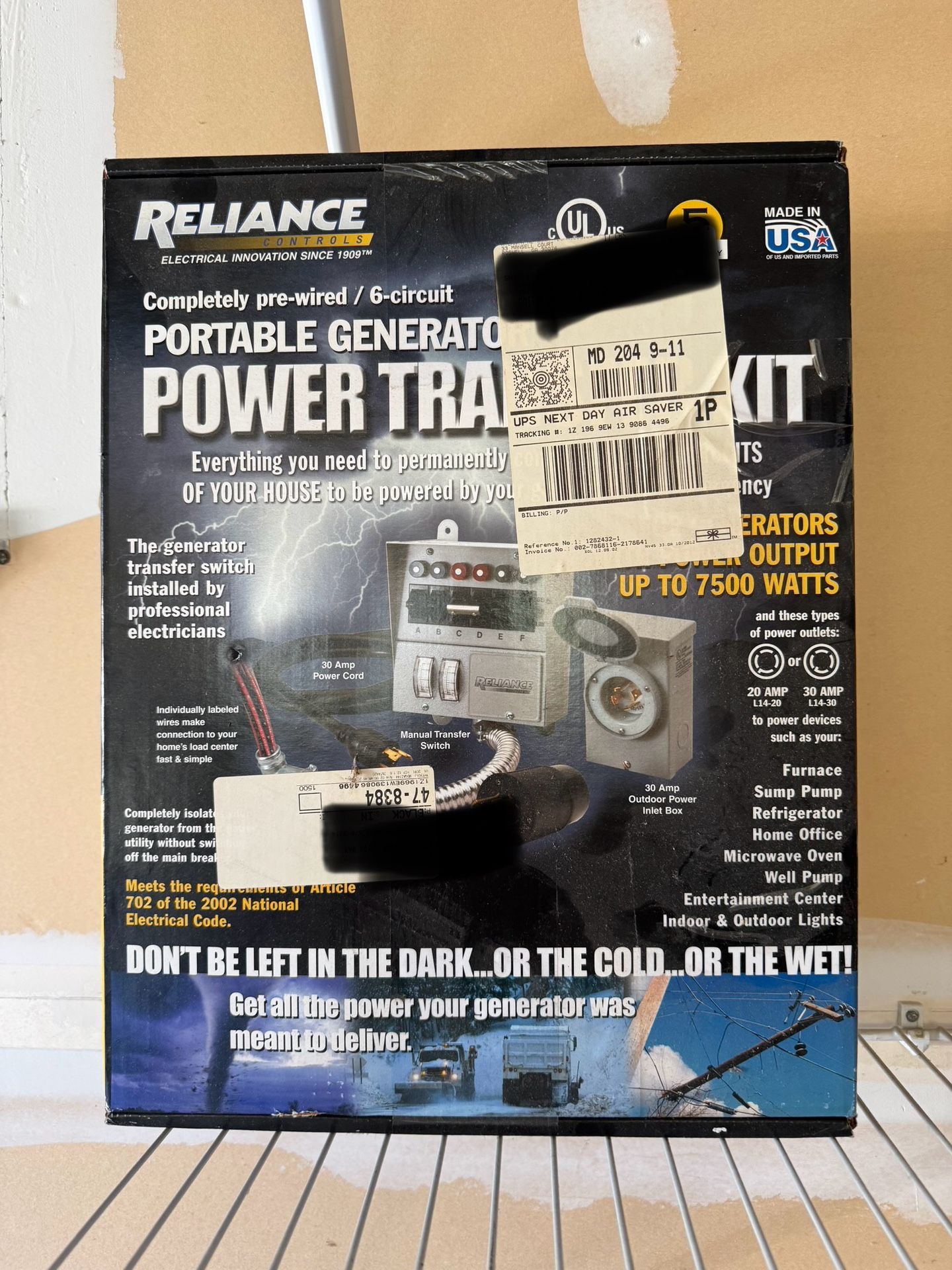 Reliance Portable Generator New