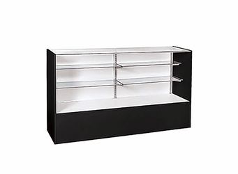 Black Glass Display Showcase Cabinet