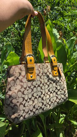 Women's Coach brown Tote bag purse