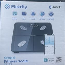 Etekcity Smart Scale for Body Weight FSA HSA Store Eligible, Bathroom Digital Weighing Scale with BMI, Body Fat, Muscle Mass, Accurate Bluetooth Home 