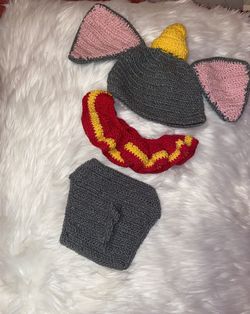 Dumbo crochet/ costumes for baby/ different costumes available
