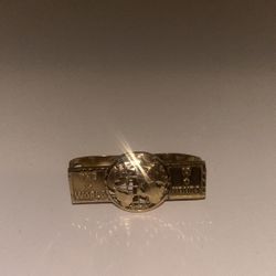 The World Is Yours Double Gold Ring 💍 🌐