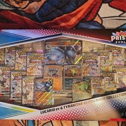 Prismatic Evolutions Lucario ex & Tyranitar ex Premium Collection (Sam's Club) 