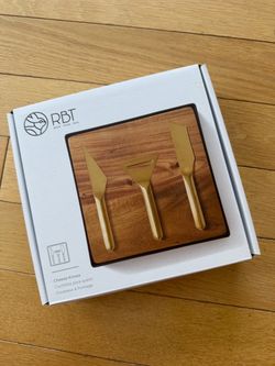 RBT Cheese Knives Set with Wood Board