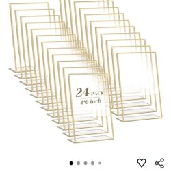 Gold Frames 24 pack 4x6