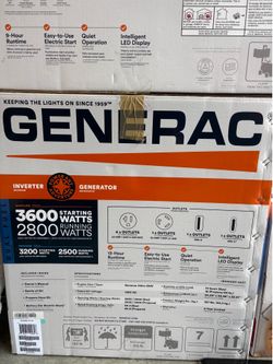 Generac iQ3600DF Dual Fuel Inverter Generator